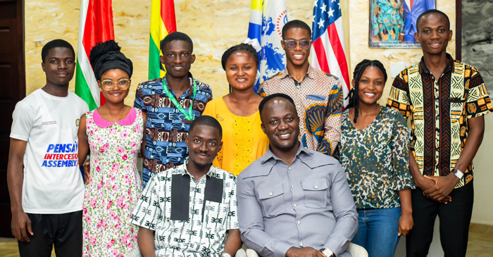 KNUST SRC Executives-Elect Pay Courtesy Call On PENSA Campus Pastor